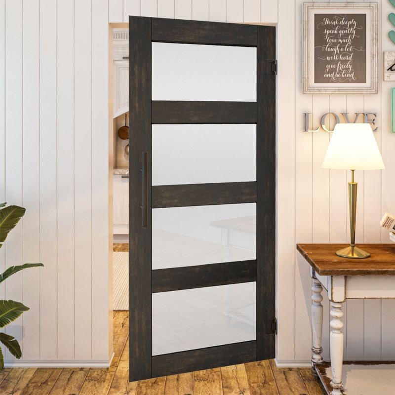 Pendeltür - Country Schwarz gebeizt Modell 35 Pendeltür - Country Schwarz gebeizt Modell 35