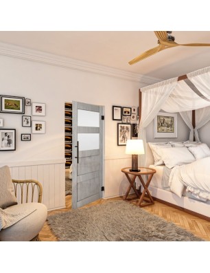 Pendeltür - Country Graueiche Model 37 - modernes Zuhause