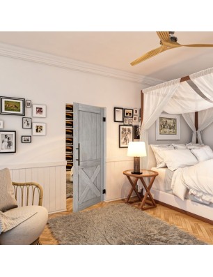 Pendeltür - Country Graueiche Model 50 - modernes Zuhause