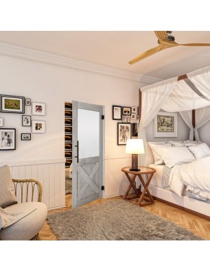 Pendeltür - Country Graueiche Model 54 - modernes Zuhause