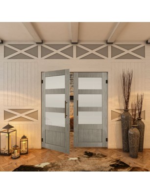 Pendeltür - Country Graueiche Model 36 - modernes Zuhause