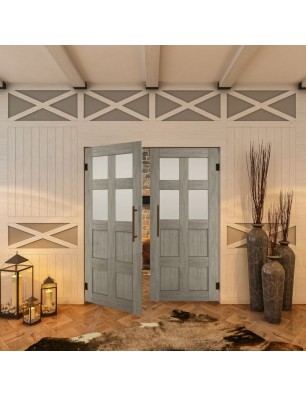 Pendeltür - Country Graueiche Model 65 - modernes Zuhause