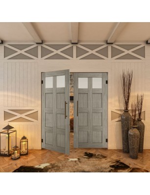 Pendeltür - Country Graueiche Model 66 - modernes Zuhause