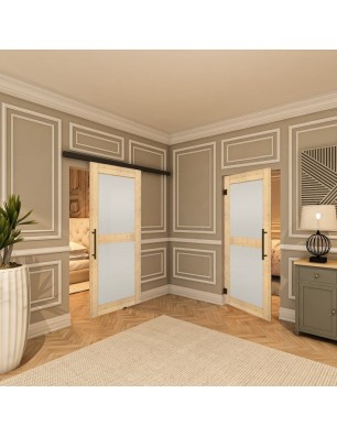 Pendeltür - Country Astkiefer Model 23 - modernes Zuhause