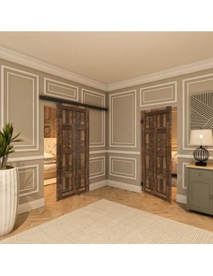 Pendeltür - Country Altholz Astig Model 60-modernes Zuhause