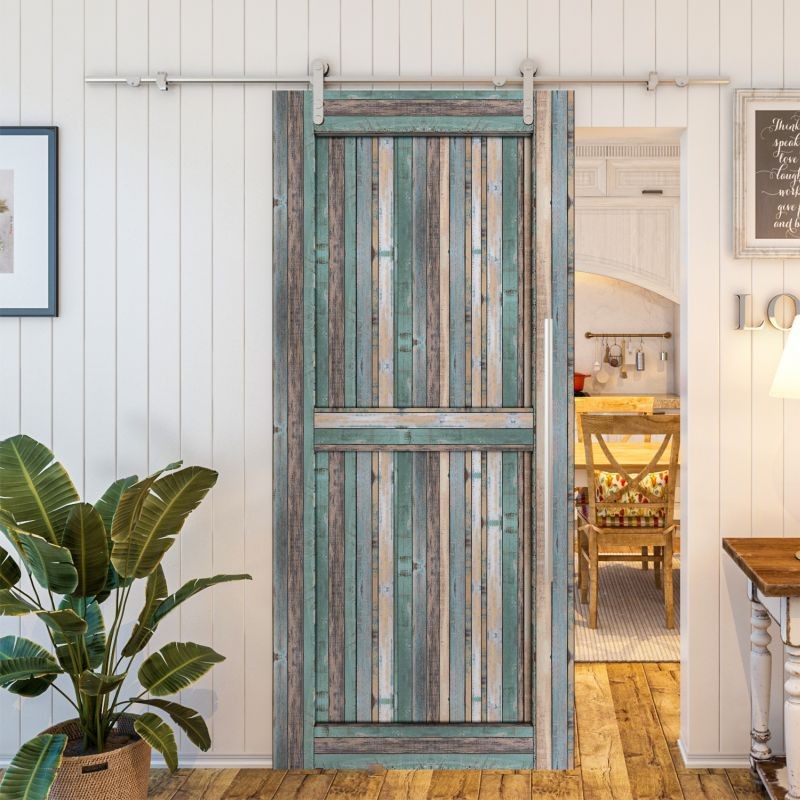 Glasschiebetür PIPE-LINE - Country Bunt geplankt Modell 20 Glasschiebetür PIPE-LINE - Country Bunt geplankt Modell 20