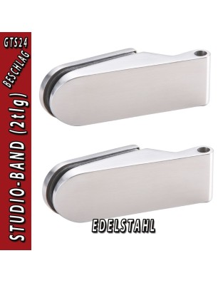 Glastürbeschlag OLIVER - Edelstahl