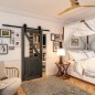 Glasschiebetür BARN-LINE - Country Schwarz gebeizt Modell 42 Glasschiebetür BARN-LINE - Country Schwarz gebeizt Modell 42