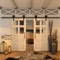Glasschiebetür BARN-LINE - Country Astkiefer Modell 62 Glasschiebetür BARN-LINE - Country Astkiefer Modell 62