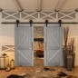 Glasschiebetür BARN-LINE - Country Graueiche Modell 40 Glasschiebetür BARN-LINE - Country Graueiche Modell 40