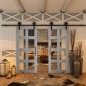 Glasschiebetür BARN-LINE - Country Graueiche Modell 61 Glasschiebetür BARN-LINE - Country Graueiche Modell 61