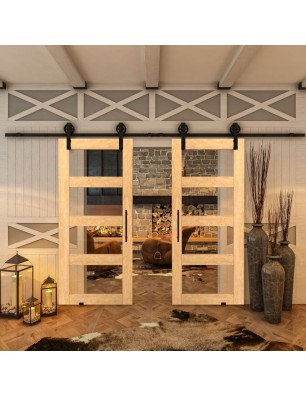 Glasschiebetür BARN-LINE - Country Sonoma Eiche Model 31