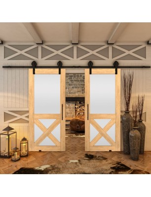 Glasschiebetür BARN-LINE - Country Sonoma Eiche Model 53