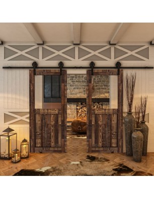 Glasschiebetür BARN-LINE - Country Altholz Astig Model 21