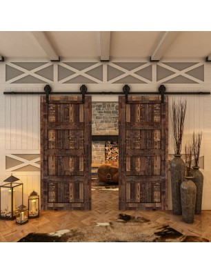 Glasschiebetür BARN-LINE - Country Altholz Astig Model 30
