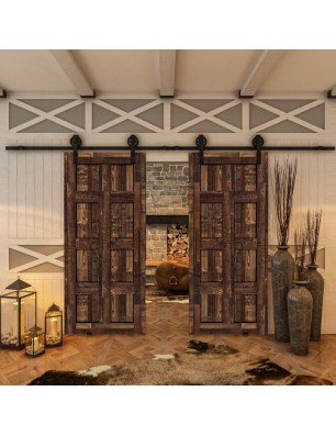 Glasschiebetür BARN-LINE - Country Altholz Astig Model 60