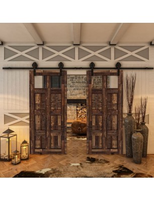 Glasschiebetür BARN-LINE - Country Altholz Astig Model 61