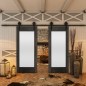Glasschiebetür BARN-LINE - Country Schwarz gebeizt Modell 13 Glasschiebetür BARN-LINE - Country Schwarz gebeizt Modell 13