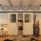 Glasschiebetür BLACK-LINE - Country Astkiefer Modell 22 Glasschiebetür BLACK-LINE - Country Astkiefer Modell 22