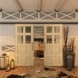 Glasschiebetür BLACK-LINE - Country Astkiefer Modell 62 Glasschiebetür BLACK-LINE - Country Astkiefer Modell 62