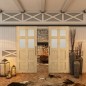 Glasschiebetür BLACK-LINE - Country Astkiefer Modell 64 Glasschiebetür BLACK-LINE - Country Astkiefer Modell 64