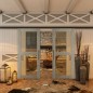 Glasschiebetür BLACK-LINE - Country Graueiche Modell 21 Glasschiebetür BLACK-LINE - Country Graueiche Modell 21