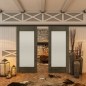 Glasschiebetür BLACK-LINE - Country Schwarz gebeizt Modell 13 Glasschiebetür BLACK-LINE - Country Schwarz gebeizt Modell 13
