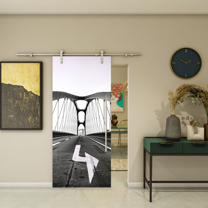 Glasschiebetür PIPE-LINE - Fotoprint Modell 330 Glasschiebetür PIPE-LINE - Fotoprint Modell 330