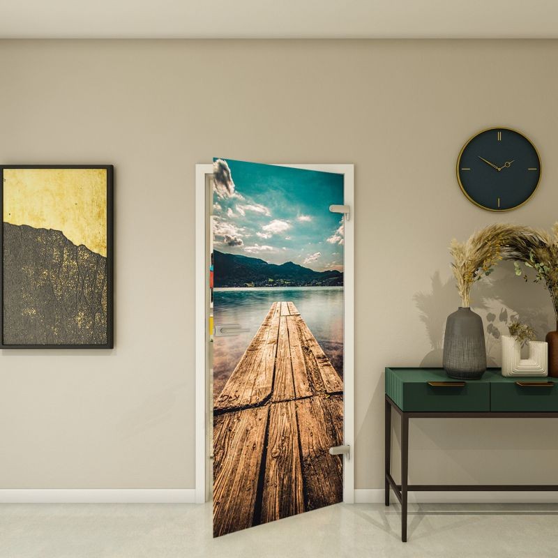 Ganzglastür - Fotoprint Modell 182