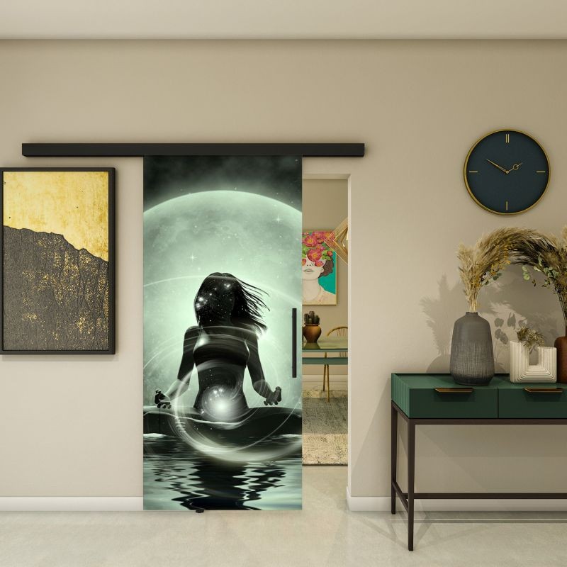 Glasschiebetür BLACK-LINE - Fotoprint Modell 38 Glasschiebetür BLACK-LINE - Fotoprint Modell 38