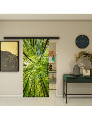 Glasschiebetür BLACK-LINE - Fotoprint Model 49