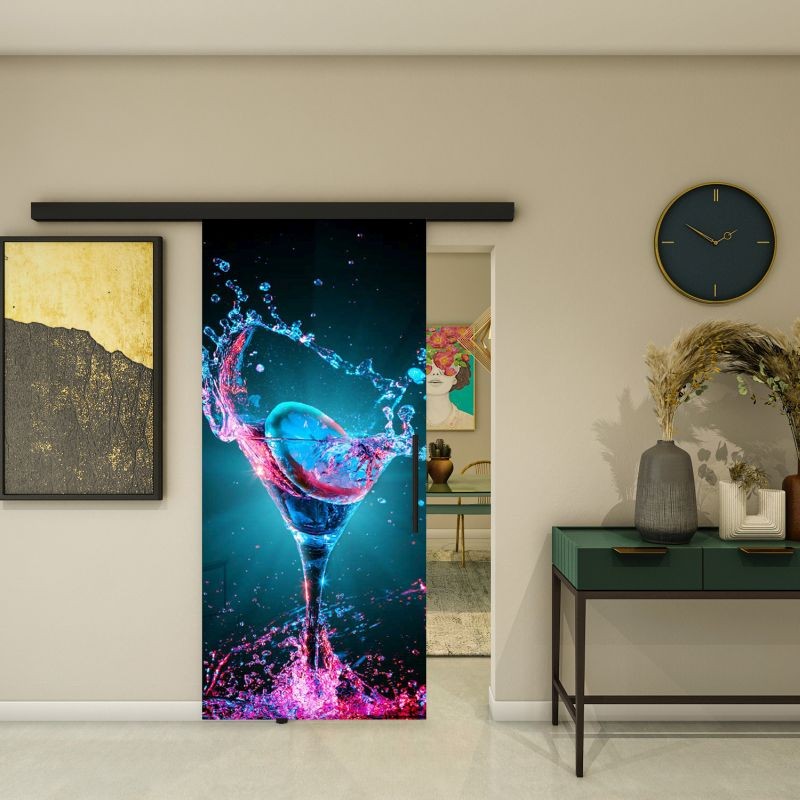 Glasschiebetür BLACK-LINE - Fotoprint Modell 112 Glasschiebetür BLACK-LINE - Fotoprint Modell 112
