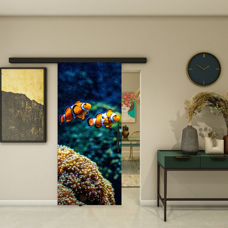 Glasschiebetür BLACK-LINE - Fotoprint Modell 123 Glasschiebetür BLACK-LINE - Fotoprint Modell 123