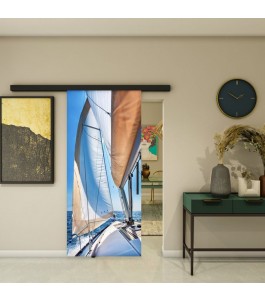 Glasschiebetür BLACK-LINE - Fotoprint Model 137