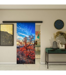 Glasschiebetür BLACK-LINE - Fotoprint Model 180