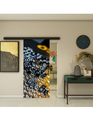 Glasschiebetür BLACK-LINE - Fotoprint Model 201