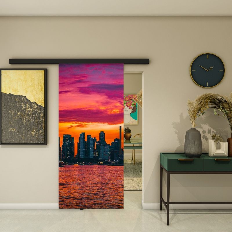 Glasschiebetür BLACK-LINE - Fotoprint Modell 202 Glasschiebetür BLACK-LINE - Fotoprint Modell 202