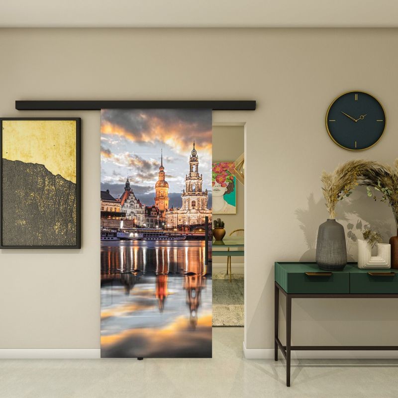 Glasschiebetür BLACK-LINE - Fotoprint Modell 203 Glasschiebetür BLACK-LINE - Fotoprint Modell 203