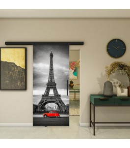 Glasschiebetür BLACK-LINE - Fotoprint Model 205