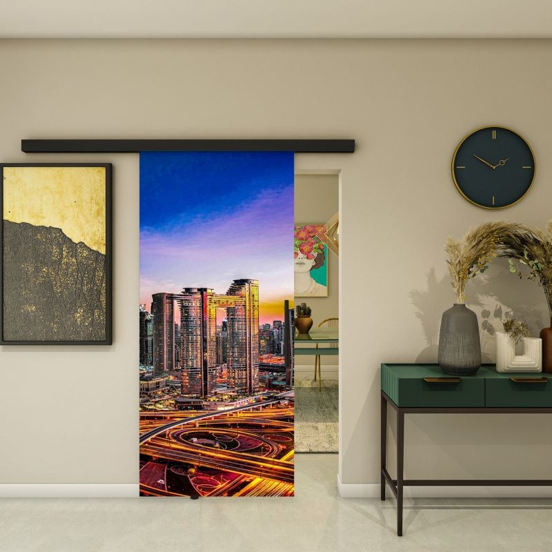 Glasschiebetür BLACK-LINE - Fotoprint Modell 207 Glasschiebetür BLACK-LINE - Fotoprint Modell 207