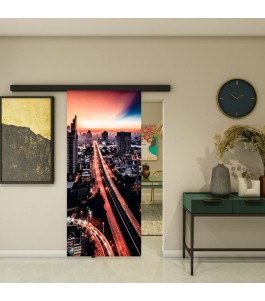 Glasschiebetür BLACK-LINE - Fotoprint Model 210