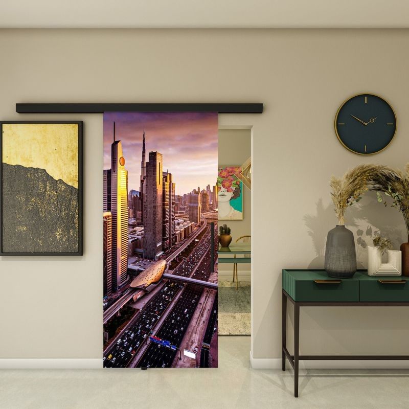 Glasschiebetür BLACK-LINE - Fotoprint Modell 213 Glasschiebetür BLACK-LINE - Fotoprint Modell 213