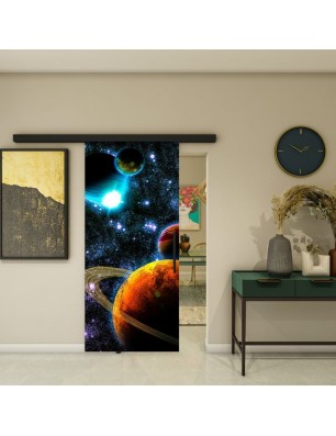 Glasschiebetür BLACK-LINE - Fotoprint Model 214