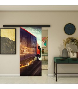 Glasschiebetür BLACK-LINE - Fotoprint Model 261