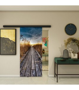 Glasschiebetür BLACK-LINE - Fotoprint Model 280