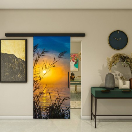 Glasschiebetür BLACK-LINE - Fotoprint Model 283