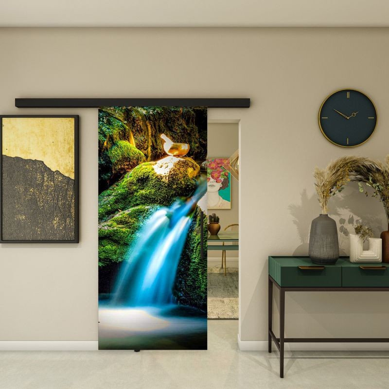 Glasschiebetür BLACK-LINE - Fotoprint Modell 311 Glasschiebetür BLACK-LINE - Fotoprint Modell 311