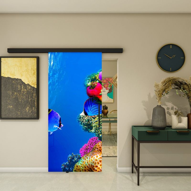 Glasschiebetür BLACK-LINE - Fotoprint Modell 332 Glasschiebetür BLACK-LINE - Fotoprint Modell 332