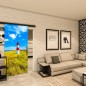 Glasschiebetür BLACK-LINE - Fotoprint Modell 148 Glasschiebetür BLACK-LINE - Fotoprint Modell 148