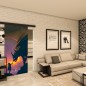 Glasschiebetür BLACK-LINE - Fotoprint Modell 243 Glasschiebetür BLACK-LINE - Fotoprint Modell 243